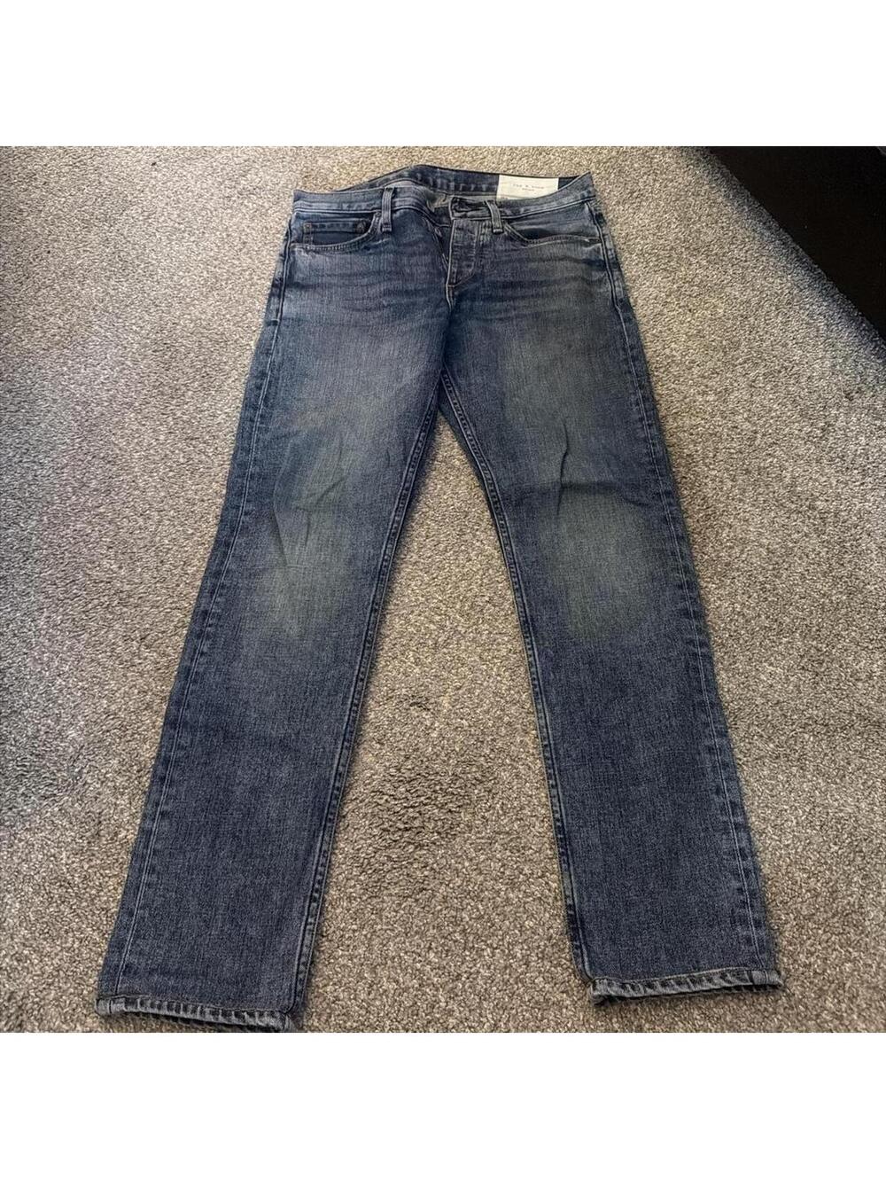 Rag & Bone Men's Blue and Navy Jeans